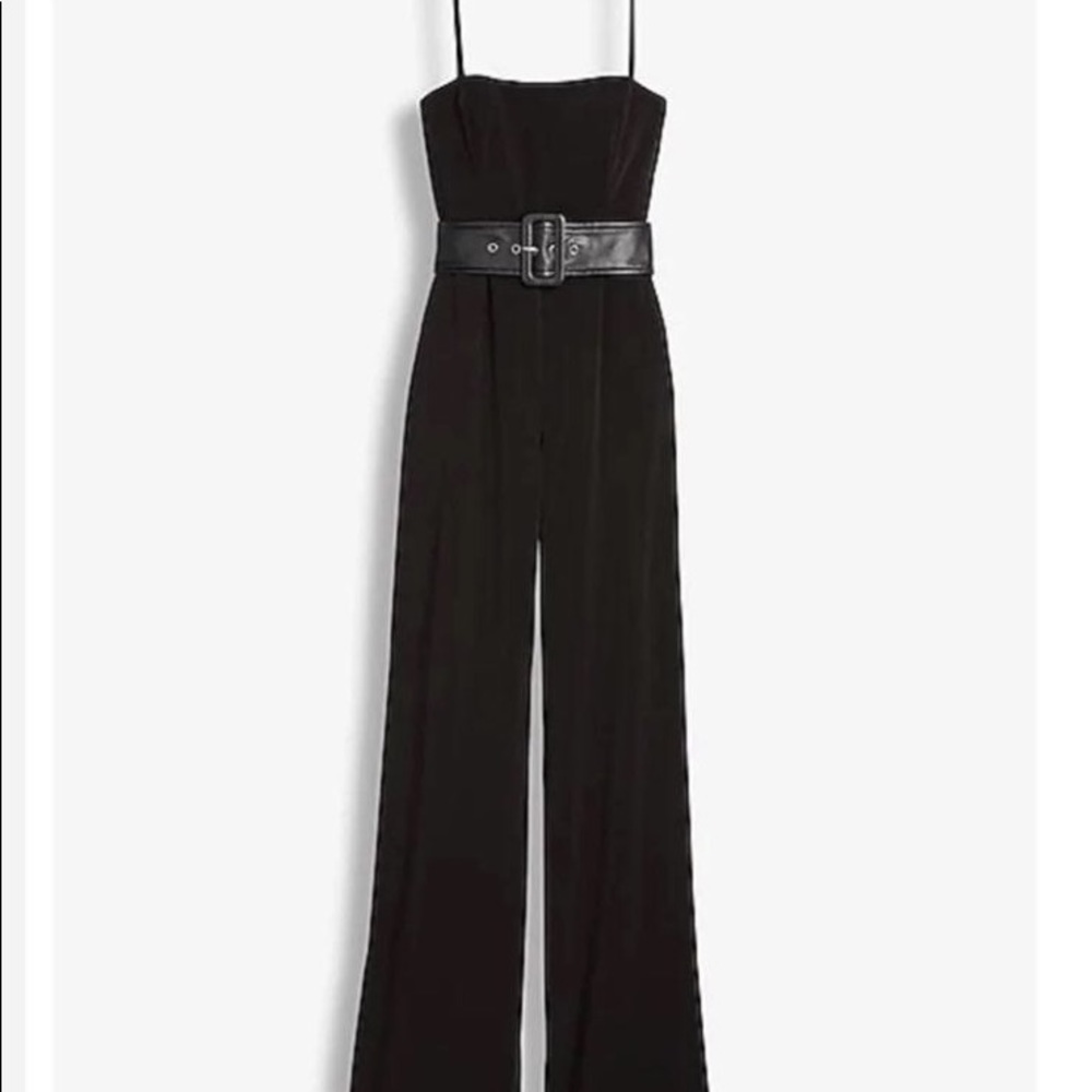 NWT Belted Wide Leg Jumpsuit